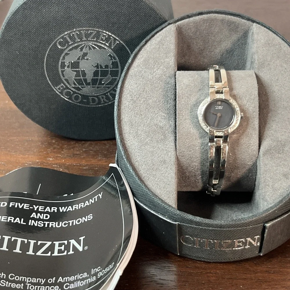 Citizen‎ Eco-Drive Ladies Silhouette Bangle Watch Elegant Minimalist EW9990-54E
